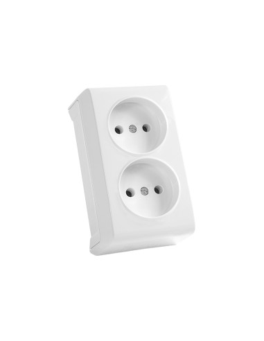 Розетка Viko VERA 2 места без заземления