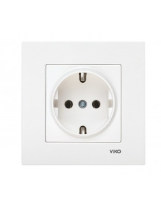 Розетка одинарна з  заземленням Karre