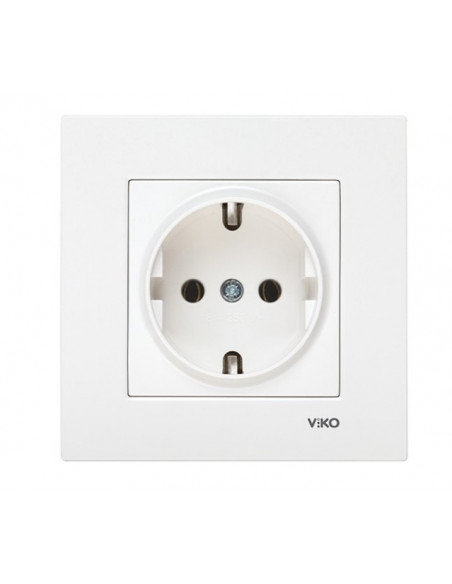 Розетка одинарна з  заземленням Karre
