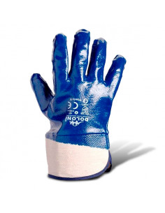 Рукавиці робочі нитрил повний облив гладкий (манжет крага)