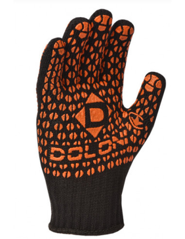 Рукавиці трикотажні чорні з ПВХ