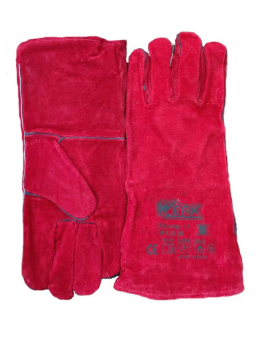 Рукавички для зварювальника, "Крагі" червоні  WERK
