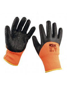 Рукавички захисні оранжево-чорні Латекс Werk