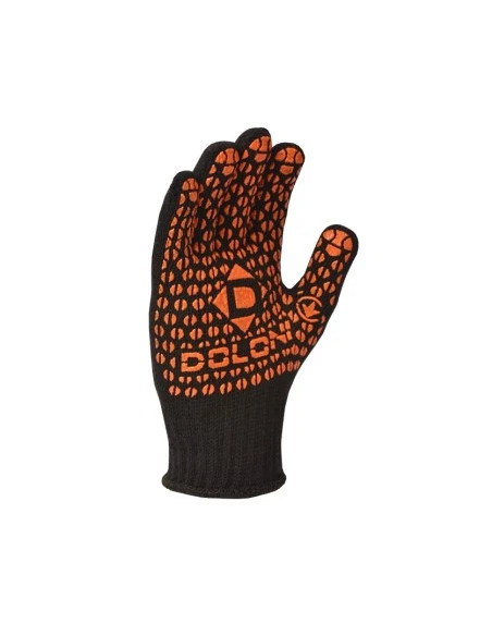 Рукавички чорні з 2-х сторін, точкою ПВХ , 7 клас