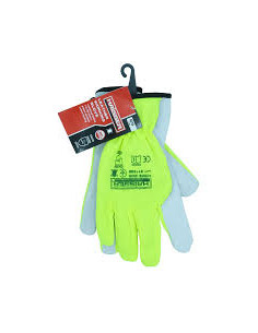 Рукавичкі комбіновані коз. шкіра еластичний шов  HAISSER 