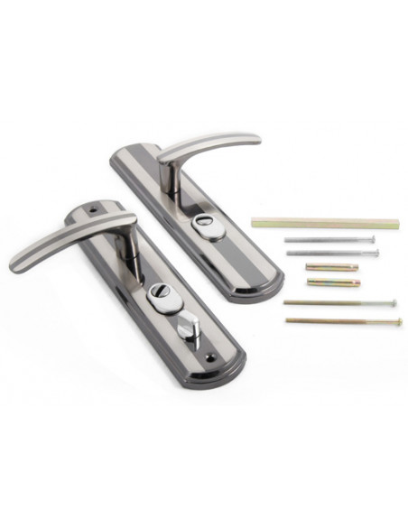 Ручка для бронедверей  ліва нікель  FZB 14-23 