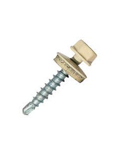 Саморіз покрівельний по металу 4,8х19  RAL 1015