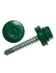 Саморіз покрівельний по металу 4,8х19  RAL 6005