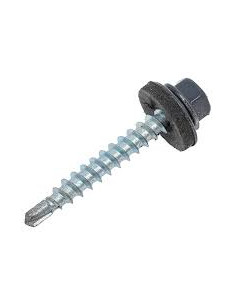 Саморіз покрівельний по металу 4,8х19  RAL 7024