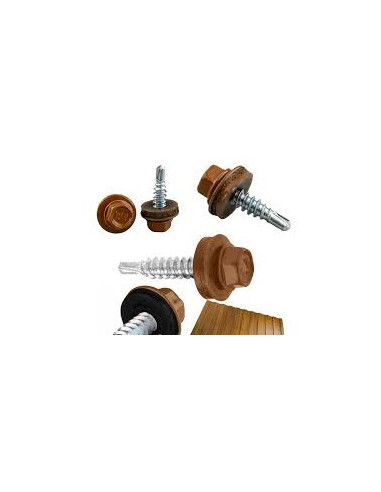 Саморіз покрівельний по металу 4,8х19  RAL 8003