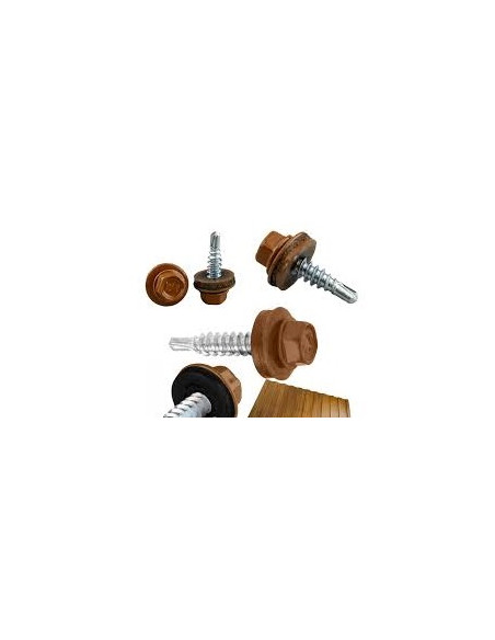 Саморіз покрівельний по металу 4,8х19  RAL 8003