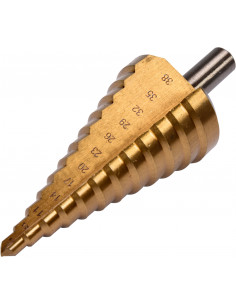 Свердло конусне ступінчасте по металу  YATO : Ø= 6-38 ММ, HSS 4241 L=105мм