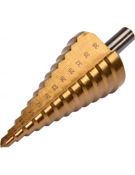 Свердло конусне ступінчасте по металу  YATO : Ø= 6-38 ММ, HSS 4241 L=105мм