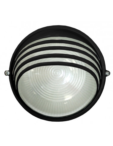 Світильник 6020 60W IР54 чорний (круг)