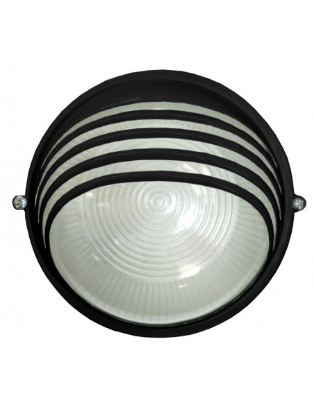 Світильник 6020 60W IР54 чорний (круг)
