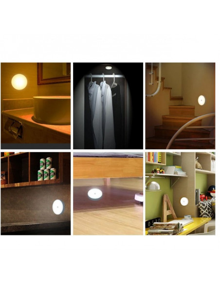 Світлодіодний нічник з датчиком руху, 8 LED