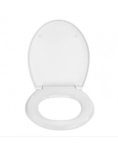 Сидіння для унітазу Solo СПМ-1 з металевим кріпленням біле