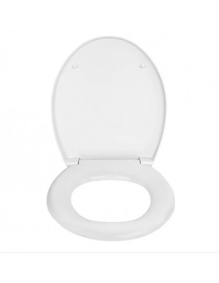 Сидіння для унітазу Solo СПМ-1 з металевим кріпленням біле