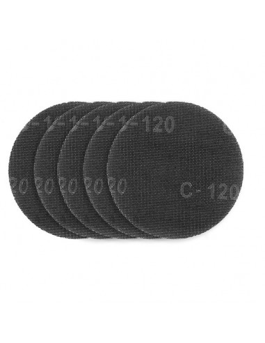 Сітка для шліфування гіпсу з липучкою 180 мм, K120, 5шт для шліфувальної машини 59G263