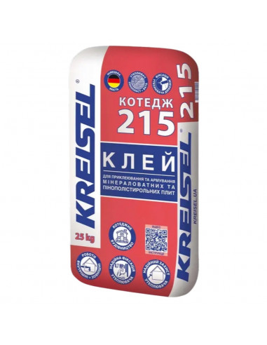 Суміш для приклеювання та армування ППС та МВ 215  25кг Kreisel (42шт)