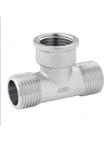 Трійник Karro 1/2" ЗВЗ нікельований KR-3213