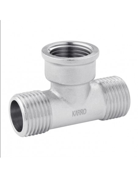 Трійник Karro 1/2" ЗВЗ нікельований KR-3213