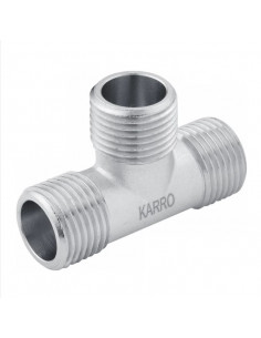 Трійник Karro 1/2" ЗЗЗ нікельований KR-3213