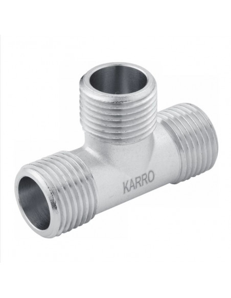 Трійник Karro 1/2" ЗЗЗ нікельований KR-3213