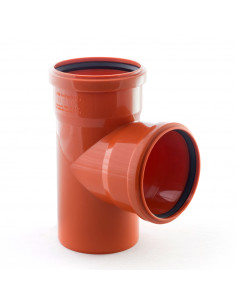 Трійник для зовнішньої каналізації Rozma 110х110/90°