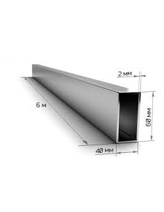 Труба профільна 60*40*2 мм.