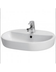 Умивальник CASPIA 60 для встановлення на стiльницi, овальний