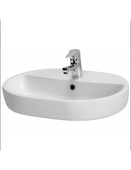 Умивальник CASPIA 60 для встановлення на стiльницi, овальний