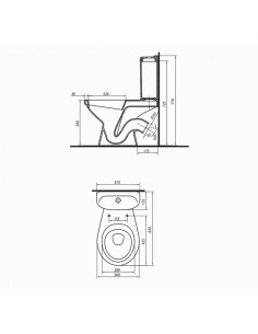Унитаз-компакт KOLO Idol 011 3/6л (низ.подв.)полипропилен,гор, выпуском 2