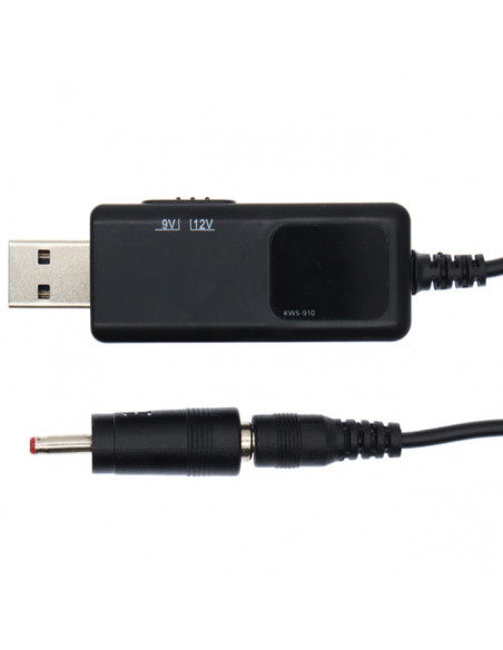 Універсальний провід/адаптер/конвертер для роботи роутера від павербанку/powerbank USB-DC 9 або 12v 