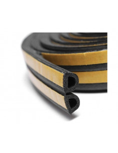 Ущільнювач SANOK гумовий самоклеючий D 9*7,5 мм 100м чорний