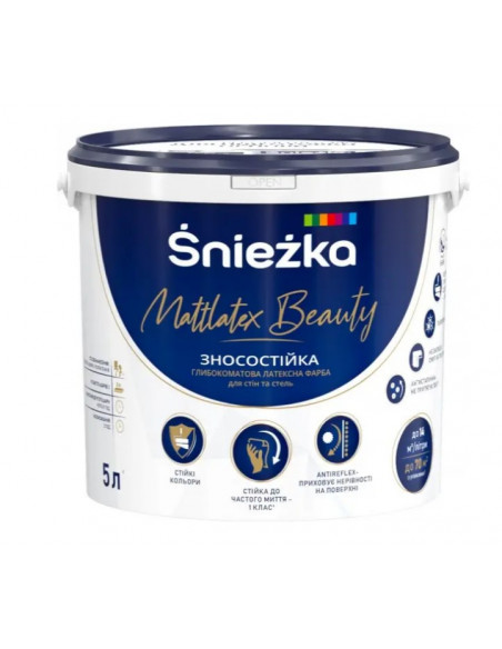 Фарба в/е MAX White LATEX 5л, 6,8 кг