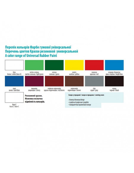 Фарба гумова Farbex світло-зелена 1,2кг