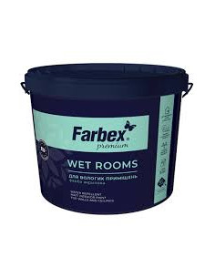 Фарба для вологих приміщень ВДА (WET ROOMS), біла матова, 1,4 кг