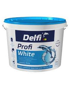 Фарба латексна акрилова для внутр. робіт Profi White TM  Delfi 1,4 кг 