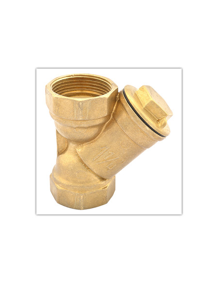 Фільтр грубого очищення латунь 1/2" В, 1/2" В (Укр.)