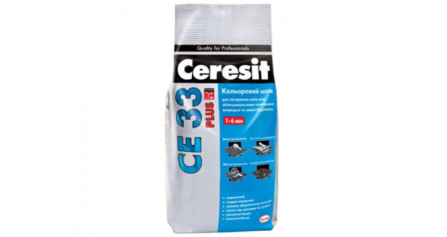 Фуга Ceresit кольоровий шов СЕ 33 Plus №160 м'ята 2 кг