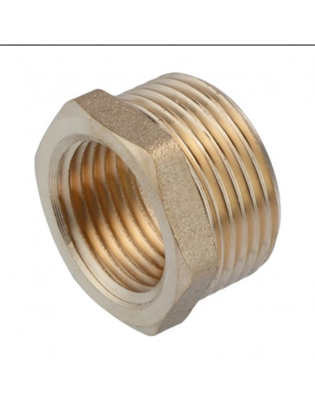 Футорка посилена LexLine 3/4"х1/2" ЗВ латунна УК0702-В