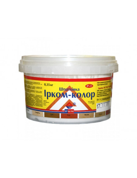 Шпаклівка по дереву Ірком IP-23, махагон, 0,35 кг