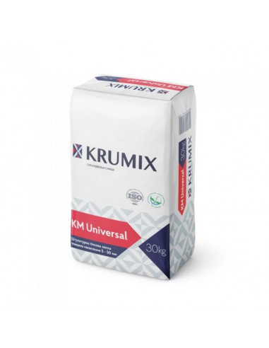 Штукатурка суміш КМ Universal  30кг KRUMIX (5-50ММ)