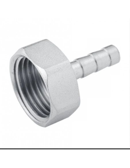 Штуцер Karro 1/2" РВ, D=8 мм нікельований KR-820