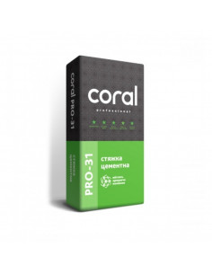 Coral PRO-31 Стяжка цементна, 25 кг