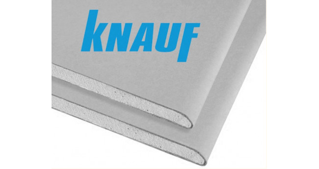 Гіпсокартон стельовий Кнауф (Knauf) ГКП, 9.5*1200*2000мм