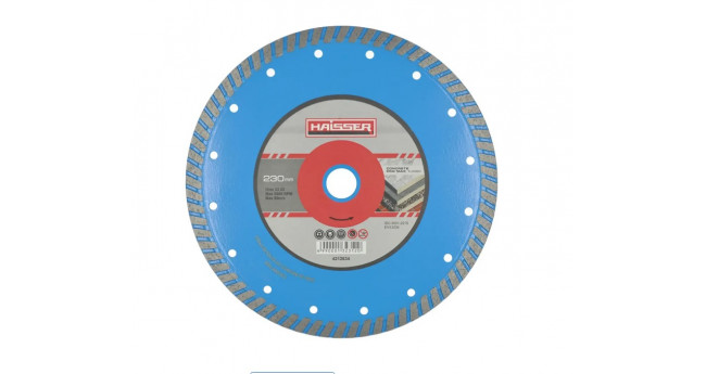 Диск алмазний "HAISSER" Turbo CONCRETE PRO MAX  230x3.0x10x22.23