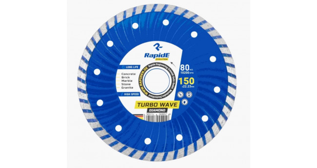 Диск відрізний по бетону Turbo Wave   230*2,4мм*22.2мм RAPIDE
