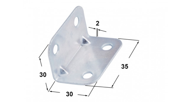 Кут меблевий 30*30*35